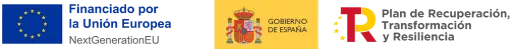 Financiado por la UE. Gobierno de España. Plan de Recuperación, Transformación y Resiliencia.